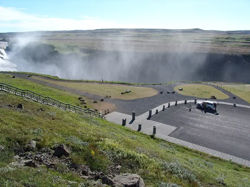 Lower car park at Gullfoss, alternative overflow parking
